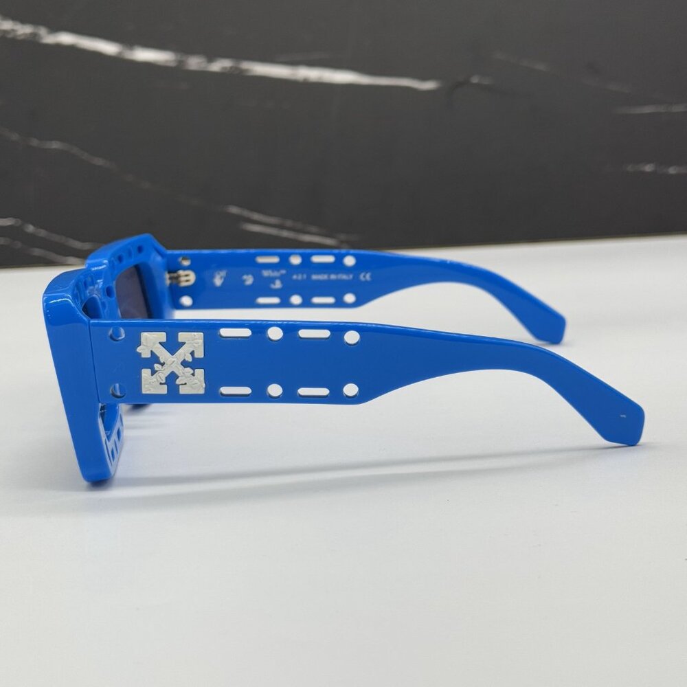 NEW OFF-WHITE ATLANTIC 507 BLUE SUNGLASSES OFF-WHITE ATLNTIC - Picture 5 of 10